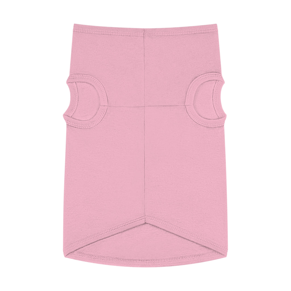 Pet Tank Top — "I Identify as a Wolf!" Pink Dog/Cat Shirt