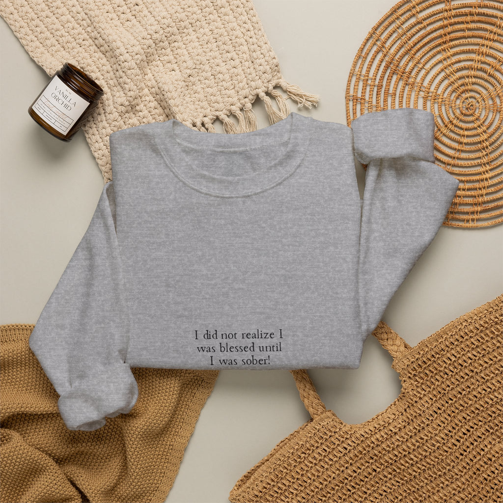 Thank You God Crewneck Sweatshirt — Minimal Faith-Inspired Christian Sweatshirt