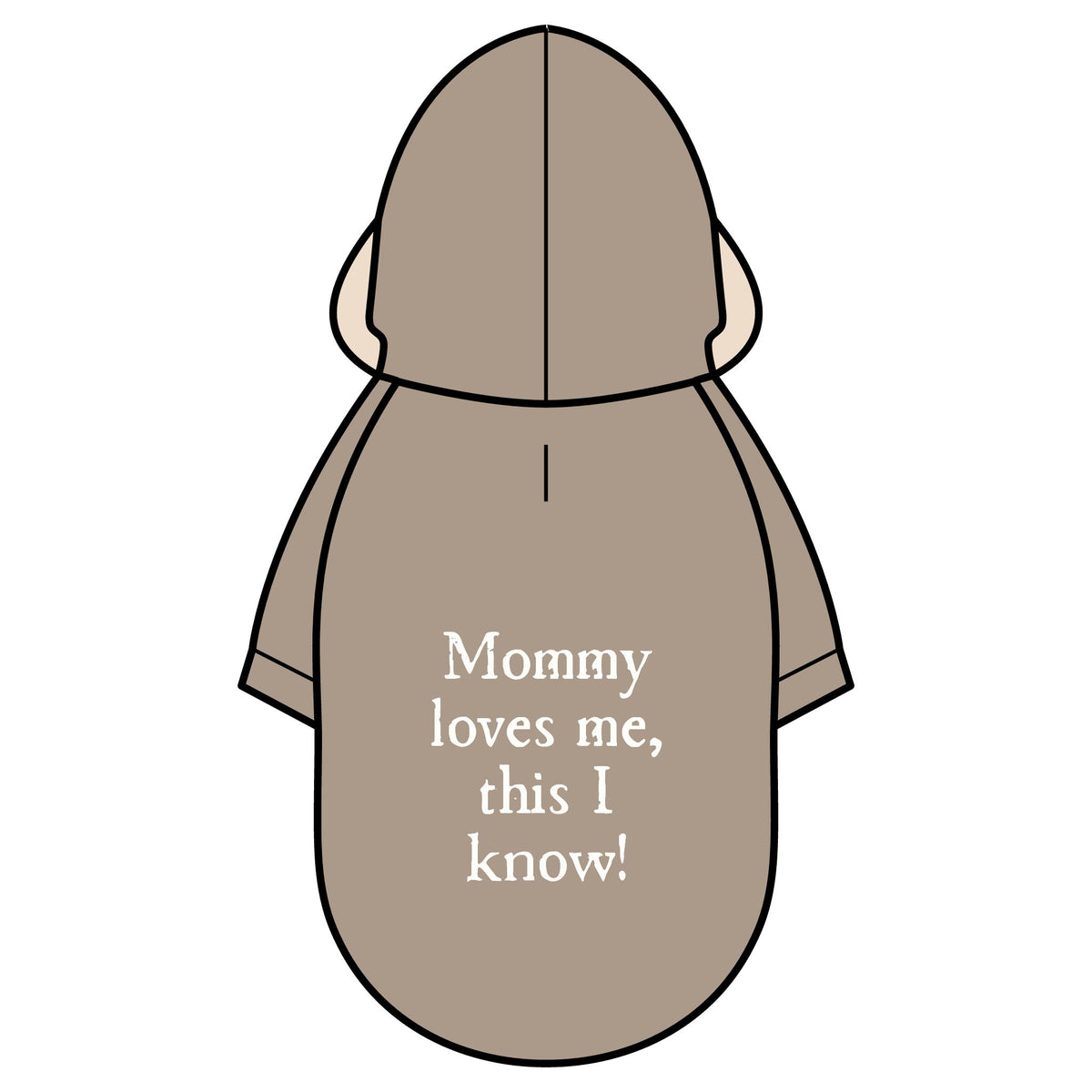 Pet Parka Jacket — "Mommy loves me, this I know!" Insulated Dog Hoodie